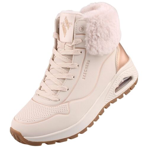 Skechers Uno Rugged - Fall Shimmer Damen Stiefelette Beige