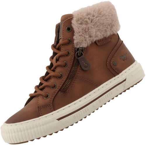 Mustang Damen High Top Sneaker Braun