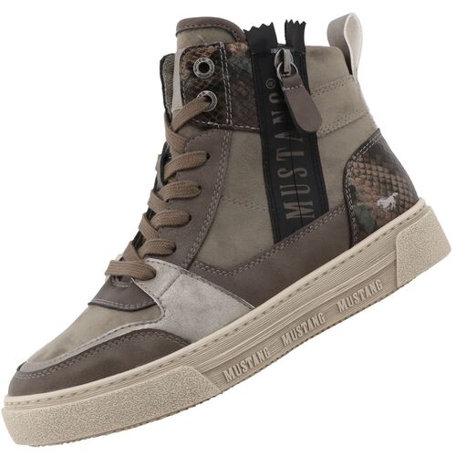 Mustang Damen High Top Sneaker Grau