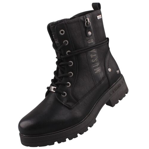Mustang Damen TEX-Stiefelette gef�ttert Schwarz