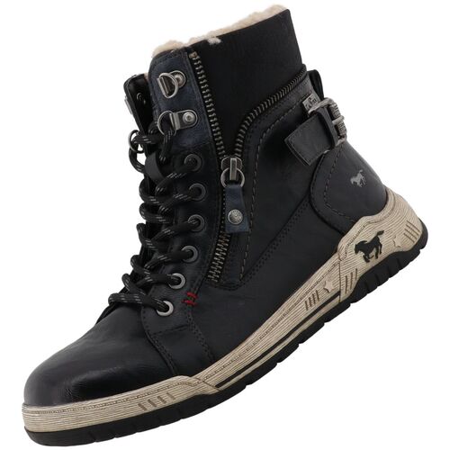 Mustang Damen Stiefelette gef�ttert Schwarz