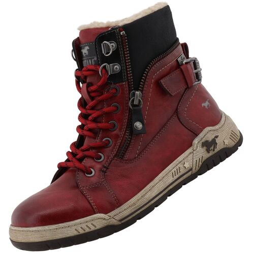 Mustang Damen Stiefelette gef�ttert Rot