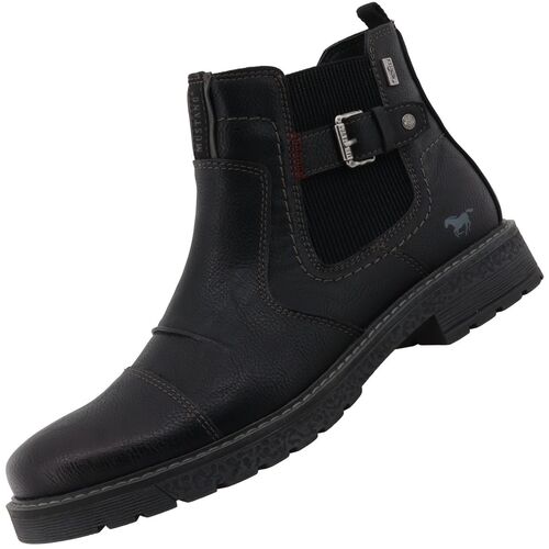 Mustang Herren Tex-Stiefel Schwarz