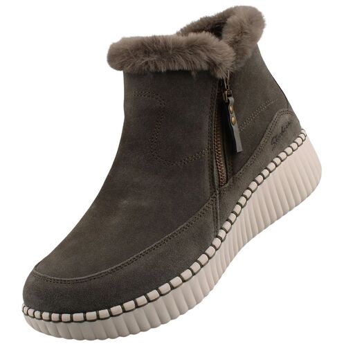 Skechers Wilshire BLVD-Fresh Zip Damen Stiefelette Gr�n