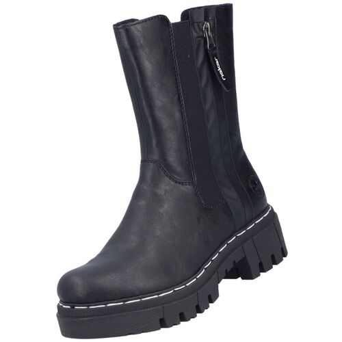 Rieker Damen Stiefel gef�ttert Schwarz