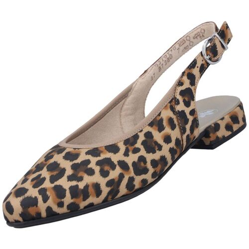 Rieker Damen Slingback Pumps Braun/Leopard