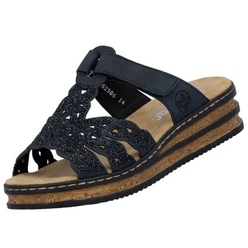 Rieker Damen Pantolette Schwarz