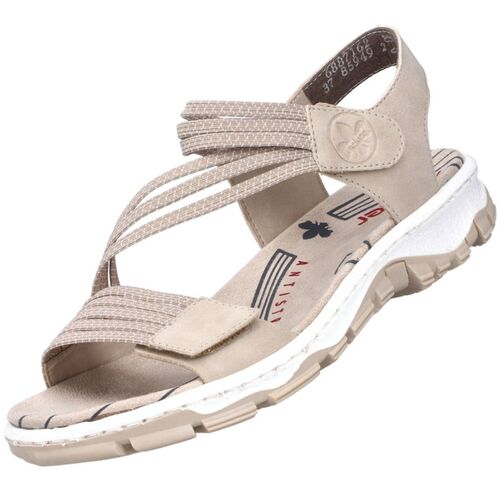 Rieker Damen Trekking Sandalen Beige