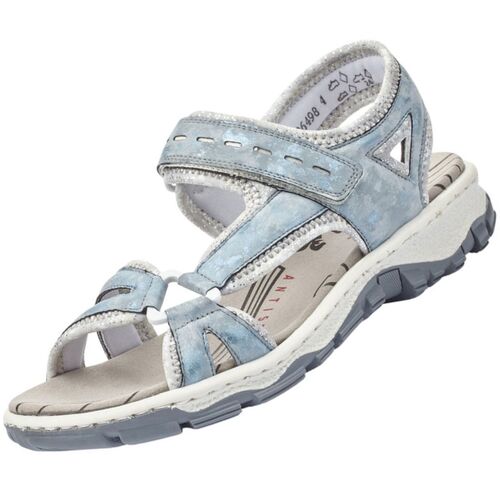 Rieker Damen Trekking Sandalen Blau