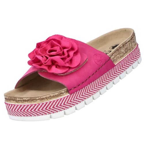 Rieker Damen Pantoletten Pink