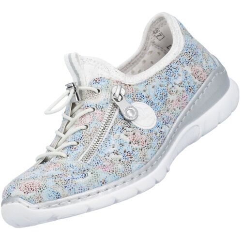 Rieker Damen Slipper Wei�/Bunt