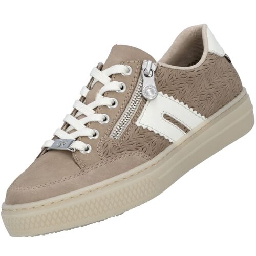 Rieker Damen Leder Halbschuhe Braun