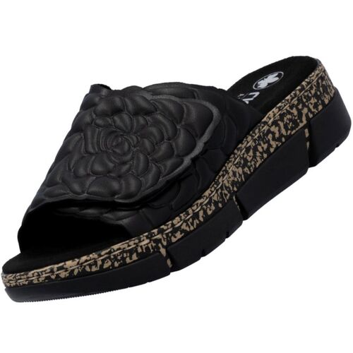 Rieker Damen Pantolette Schwarz