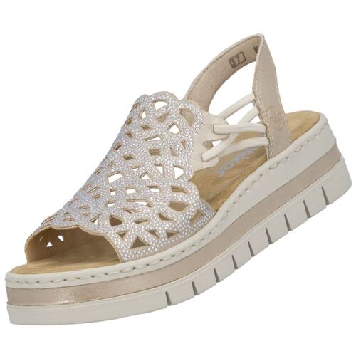 Rieker Damen Sandalette Beige