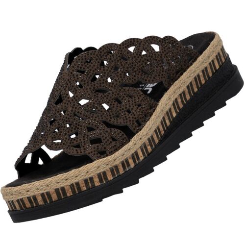 Rieker Damen Pantolette Braun