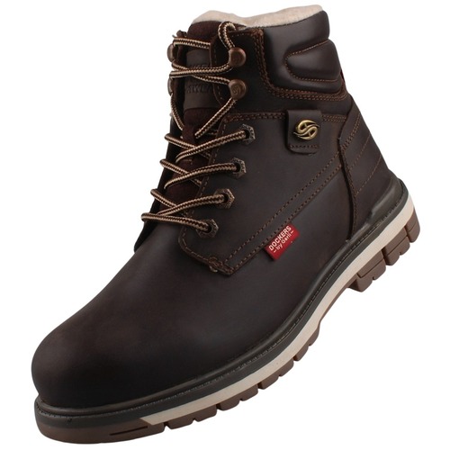Dockers by Gerli Herren Leder Stiefel gef�ttert Dunkelbraun