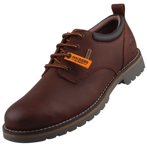 Dockers by Gerli Herren Leder Halbschuhe Braun