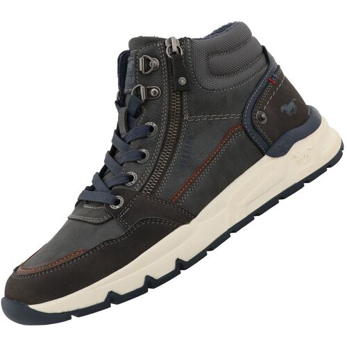 Mustang Herren High Top Sneaker Grau
