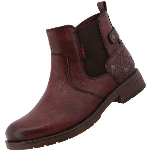 Mustang Damen Chelsea Boots Bordeaux