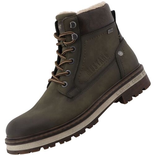 Mustang Herren Tex Stiefel gef�ttert Gr�n (Khaki)