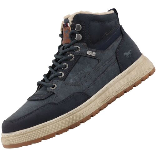 Mustang Herren Tex High Top Sneaker gef�ttert Blau