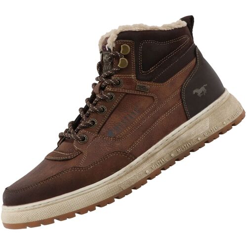 Mustang Herren Tex High Top Sneaker gef�ttert Braun