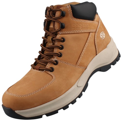 Dockers by Gerli Herren Leder Stiefel Golden Tan (Gelb)