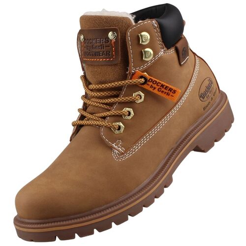 Dockers by Gerli Damen Tex Stiefelette gef�ttert Gelb (Golden Tan)