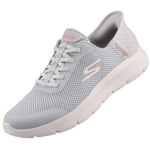 Skechers Slip-ins(TM) Go Walk Flex Grand Entry Damen Sneaker Hellgrau
