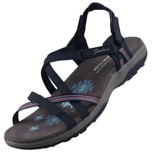 Skechers Reggae Slim - Sun Array Damen Sandale Blau