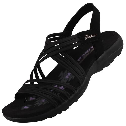 Skechers Reggae Slim - Sunnyside 2.0 Damen Sandale Schwarz