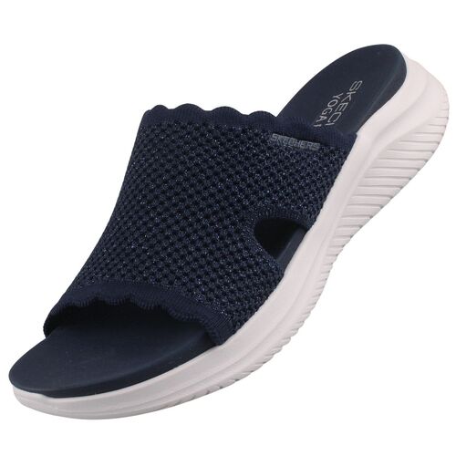 Skechers Ultra Flex 3.0 Sandal Bring It! Damen Pantolette Blau