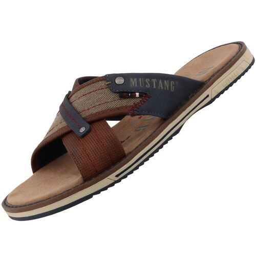 Mustang Herren Pantolette Braun