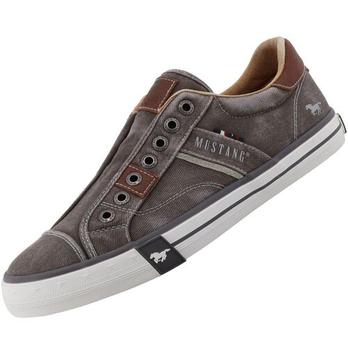Mustang Herren Canvas Sneaker Grau