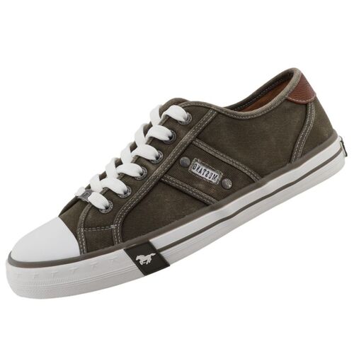 Mustang Herren Canvas Sneaker Khaki