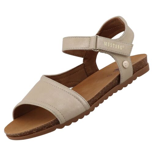 Mustang Damen Sandale Beige/Gold