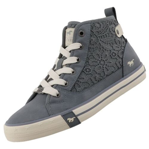 Mustang Damen High Top Sneaker Blau (Jeans)