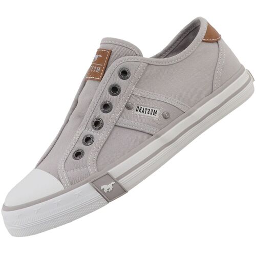 Mustang Damen Canvas Sneaker Grau
