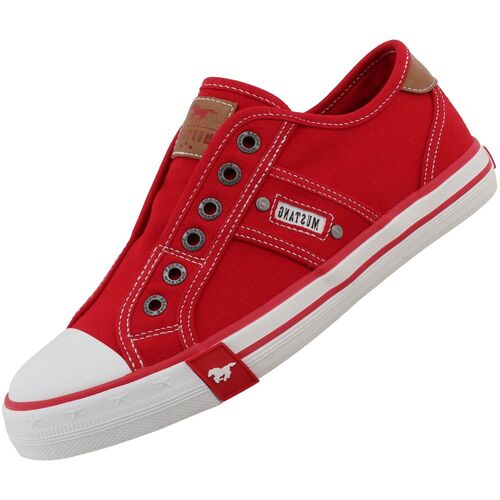 Mustang Damen Canvas Sneaker Rot