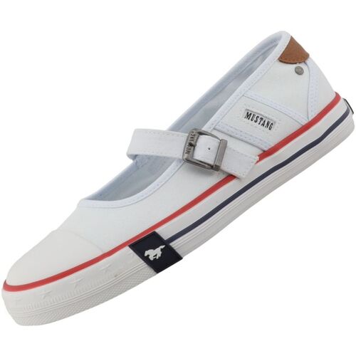 Mustang Damen Canvas Ballerina Wei�