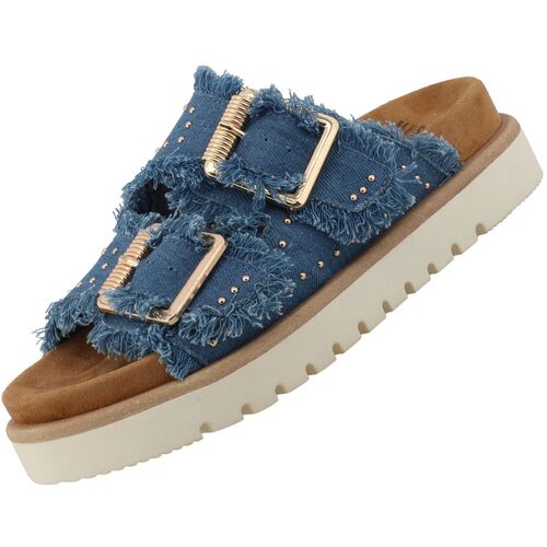 Mustang Damen Pantolette Blau (Jeans)