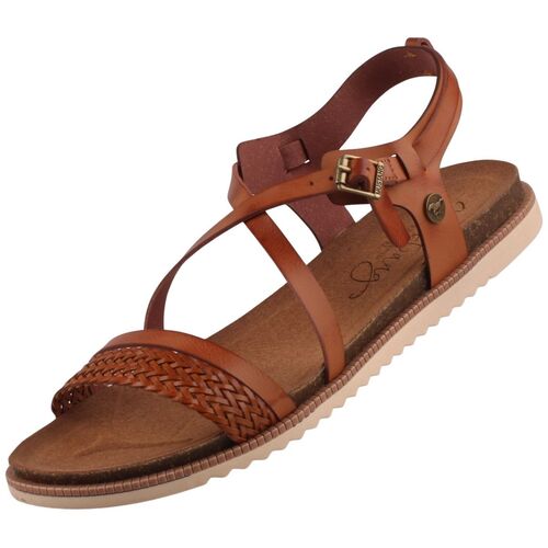 Mustang Damen Sandale Braun