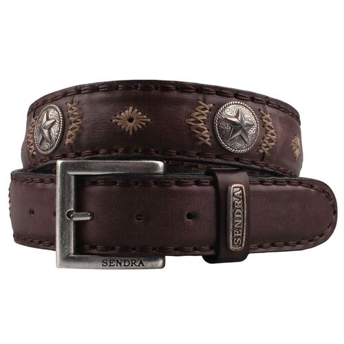 Sendra Leder G�rtel 5358 braun