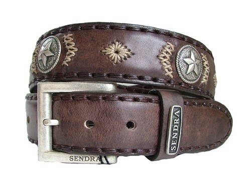 Sendra Leder G�rtel 5358 braun