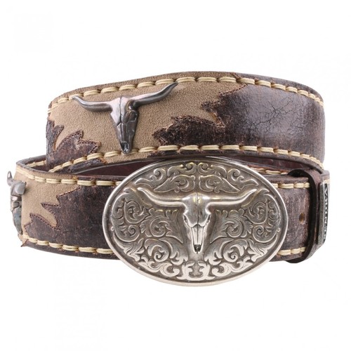 Sendra Leder G�rtel 3533-Barbados Quercia Braun