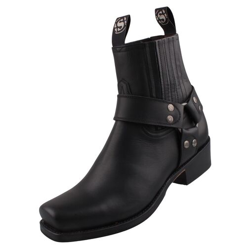 Sendra Herren Biker Stiefelette 8286 Schwarz
