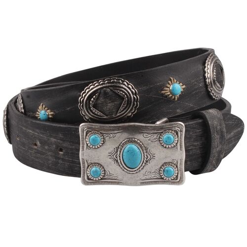 Sendra Leder Grtel 1172 Schwarz