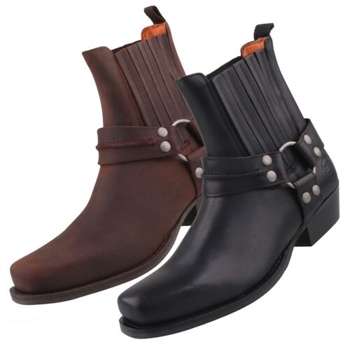 Dockers by Gerli Herren Biker Stiefelette Braun und Schwarz