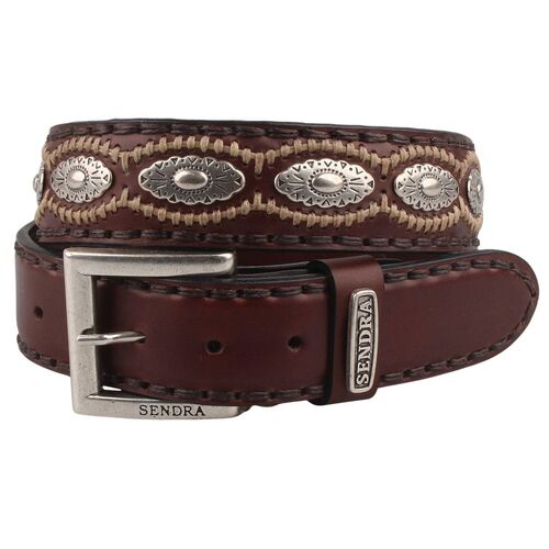 Sendra Leder G�rtel 7606 Braun