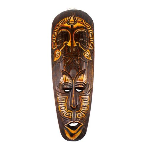 Maske SENGE 50 cm, Holz-Maske aus Bali, Wandmaske